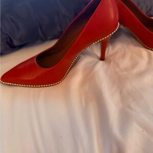 COACH Orange Waverley Pump
3” heel 
5.5 , true to size
Good condition
